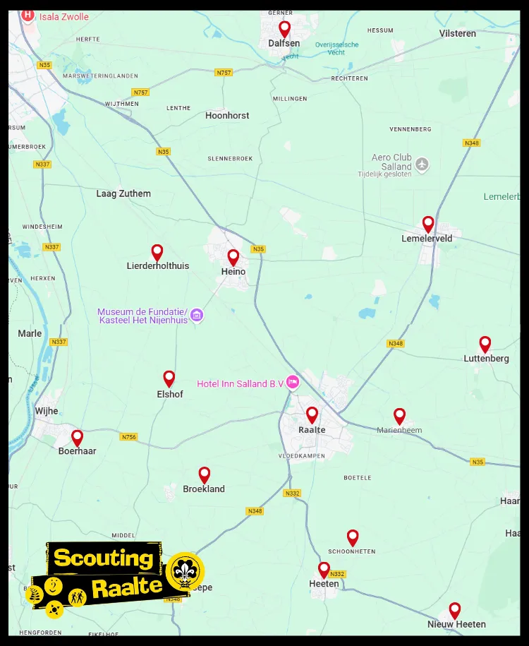 Buurtdorpen waar wij ook bezorgen: 